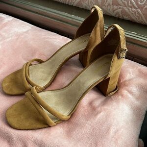 Old Navy Tan Block Heel Sandals